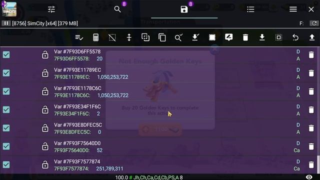 Simcity Hack Golden Keys with game guardian Super easy смотреть онлайн