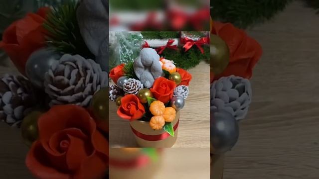 Классический новогодний букет в моём понимании выглядит так!? #мылоручнойработы #мыловарение #мыло смотреть онлайн