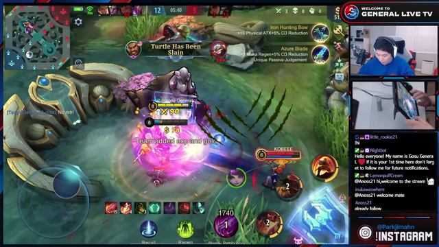 Gosu General Bought Prime Roger skin and gameplay for becoming Mythic | Mobile Legends смотреть онлайн