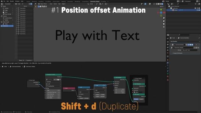Tutorial : Procedural Text Animation very Basic (Geometry Nodes, Blender 3.0) смотреть онлайн