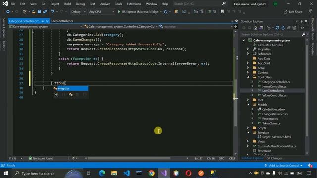 4. Cafe Management System - Add, Get & Update API of Category (Angular, Asp.net - C#, MS SQL) смотреть онлайн