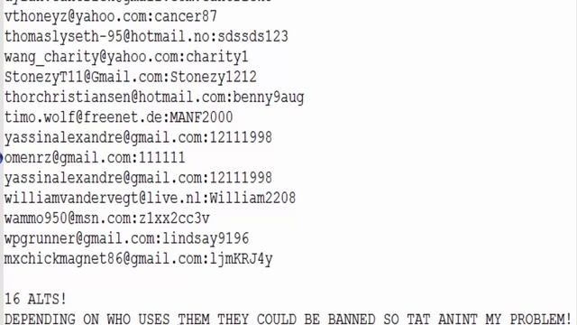 Minecraft Alt List |16 Alts| OUTDATED - NEW VID! смотреть онлайн