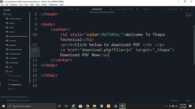 Create a Website to Upload, View and Download PDF files using PHP & HTML смотреть онлайн