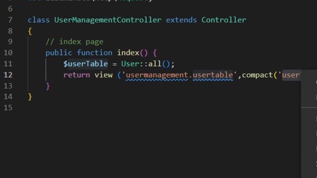 Create page user management show all user | Laravel 9 смотреть онлайн