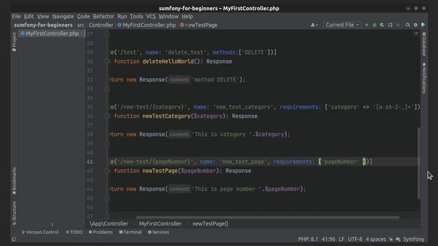 Symfony 6 - Route parameters validation (requirements option) смотреть онлайн