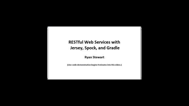 RESTful Web Services with Jersey, Spock and Gradle Training Webinar - Part 1 of 11 - Intertech смотреть онлайн