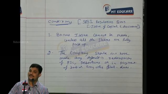 02 Conditions under SEBI Regulations Act, 2009 in relation to Issue of Capital and Disclosure смотреть онлайн