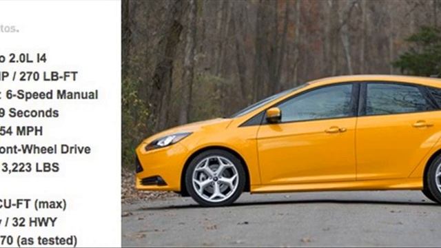 ford focus st specs смотреть онлайн