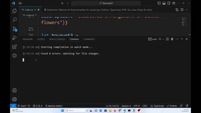 Exercise 21 - Storing objects in array and use it in a program смотреть онлайн