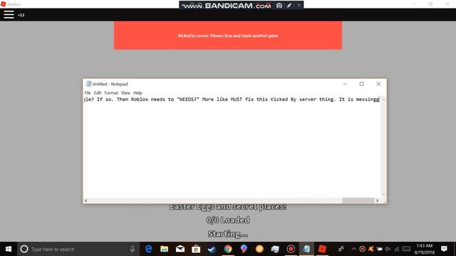 Roblox MUST fix this Kicked by Server Close and rejoin another game thing смотреть онлайн