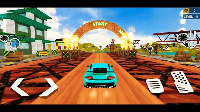 Mega Ramp Car Simulator – Impossible 3D Car Stunts Test Drive on Super Car смотреть онлайн