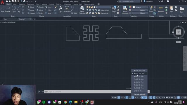 AUTOCAD 2D LATIHAN 1 смотреть онлайн