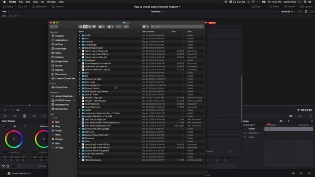 How to Install LUTS in Davinci Resolve смотреть онлайн