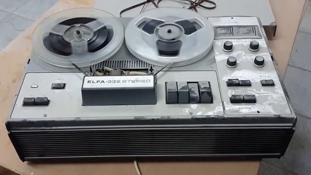 Старый бабинный магнитофон Elfa 332 stereo (видео сэмпл) смотреть онлайн