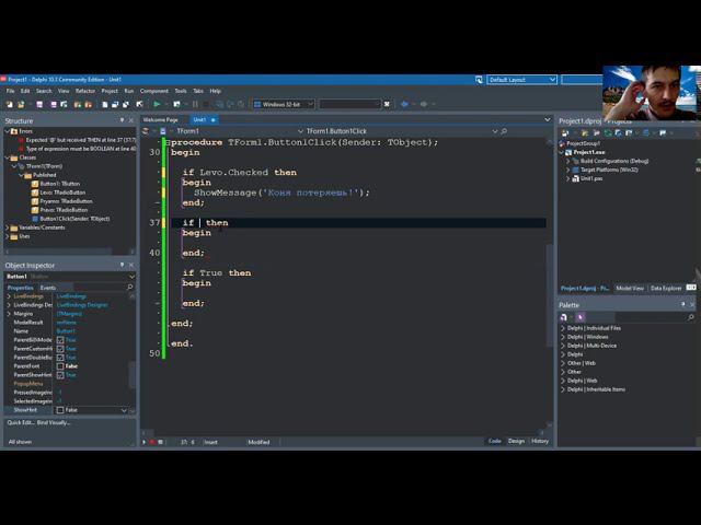 Embarcadero Rad Studio Delphi. Условный оператор и оператор выбора (if And Case)