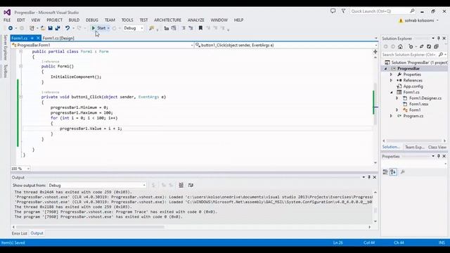 How to use Progressbar Control in c#.net | Show Percent Value | Progressbar Example смотреть онлайн