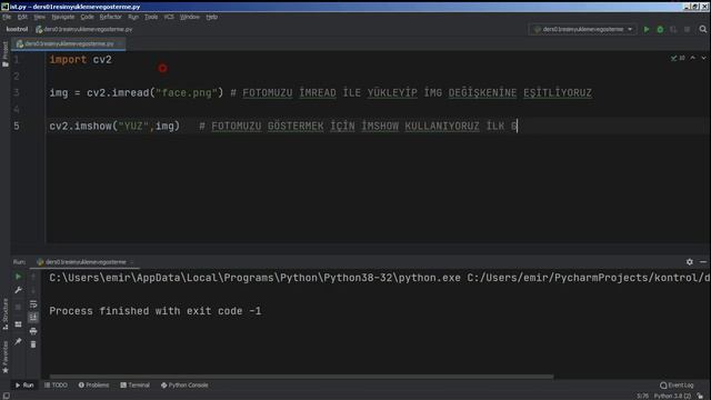 PYTHON - OPENCV İLE RESİM AÇMA #2 смотреть онлайн