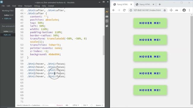 Buttons With Awesome Hover Animation Using HTML & CSS смотреть онлайн