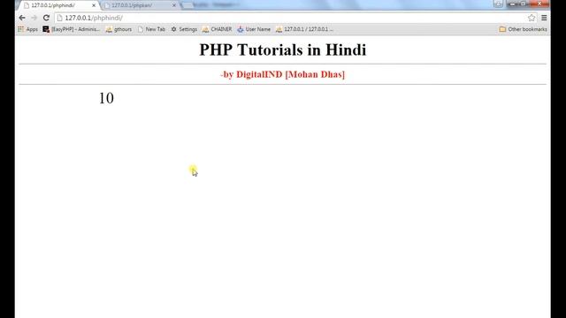 PHP tutorials in Hindi #5 Local Variable in PHP смотреть онлайн