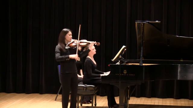 Brahms Sonata for Piano and Violin, Op. 100. Adina Tsai and Elena Fomicheva смотреть онлайн