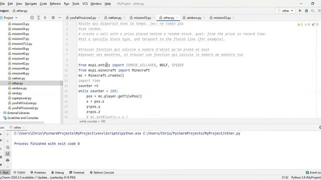 Minecraft spawning entities with Python смотреть онлайн