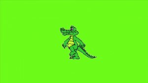 Футаж на хромакее По улице ходила большая  крокодила песня веселая