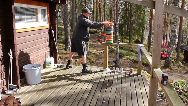 Finnish disc golf pro player amazing forehand putting смотреть онлайн