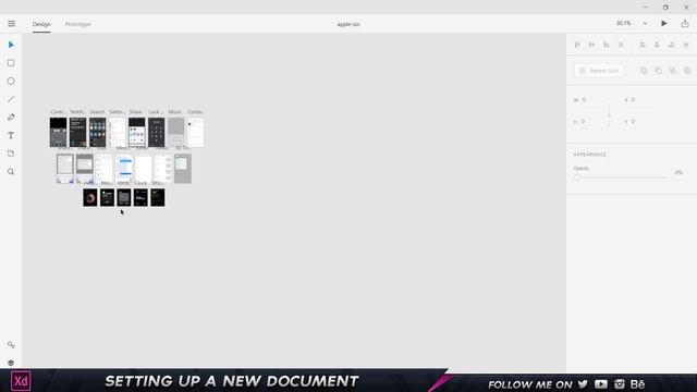 4. Setting Up A New Document In Adobe XD!