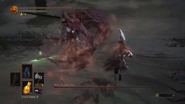 Dark Souls 3 Ringed City: Slave Knight Gael Boss fight смотреть онлайн
