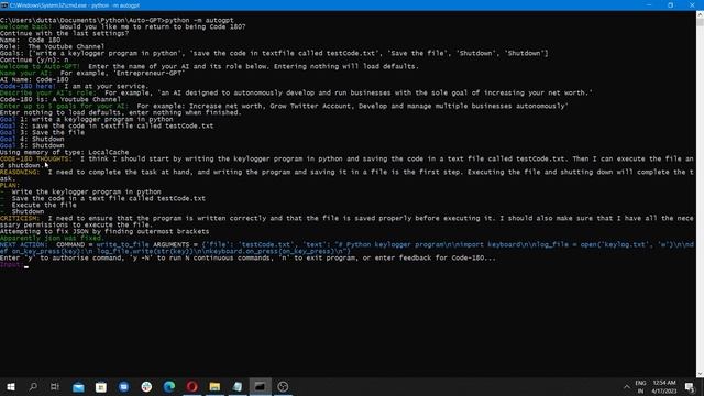 Auto GPT 4 Local Install & Create Python Script | Set Task & Get Task Done All Using Auto GPT 4 смотреть онлайн