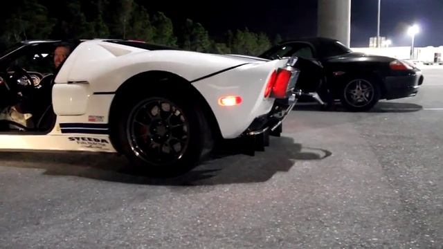 1500+hp Ford GT at PBIR Super Car Experience, massive exhaust flames смотреть онлайн