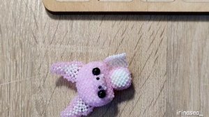 Летучая мышь из бисера | Амигуруми из бисера |Мастер-класс| Туториал | Часть 5 |Beaded bat amigurum