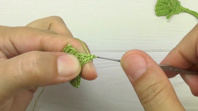 СТЕБЕЛЁК для цветка ВЯЗАНИЕ КРЮЧКОМ мастер-класс ЭЛЕМЕНТ ирландского кружева Crochet flower tutoria смотреть онлайн