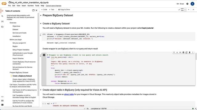 Analyzing unstructured data in BigQuery with Vertex AI смотреть онлайн