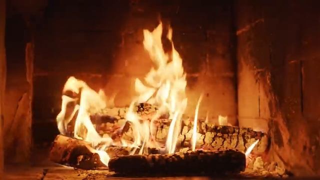 ? Relaxing Fireplace (10 HOURS) With Burning Logs And Crackling Fire Sounds For Stress Relief 4K UH