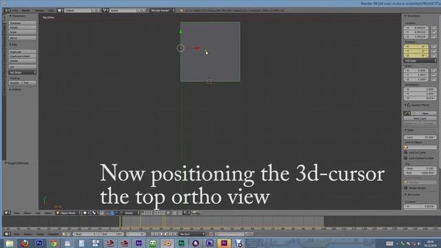 Problem positioning the 3d cursor in Blender смотреть онлайн