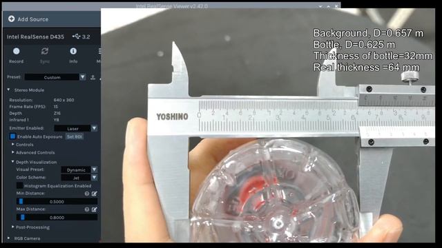 #EP8 Intel RealSense D435 with plastic bottle смотреть онлайн