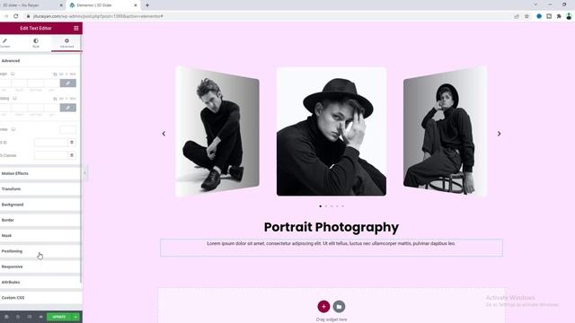 Elementor 3D Image Carousel/Slider with Text (Coverflow Effect) | 3D Carousel WordPress Plugin смотреть онлайн