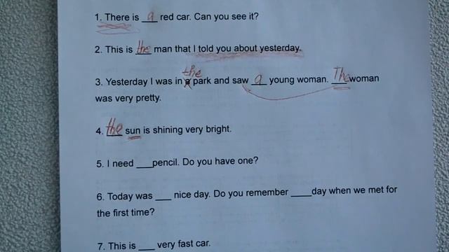 Артикли английского языка - A & The - English Articles