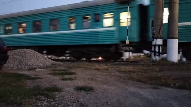 Элэктравоз Kz4ac 0026 с пассажирским поездом 57/58 Нурлы Жол Уральск