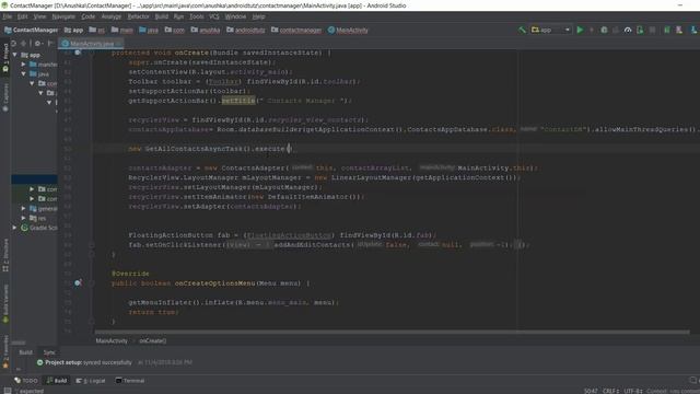 Room Data Persistence Library for Android Tutorial : 8 Work With AsyncTask смотреть онлайн