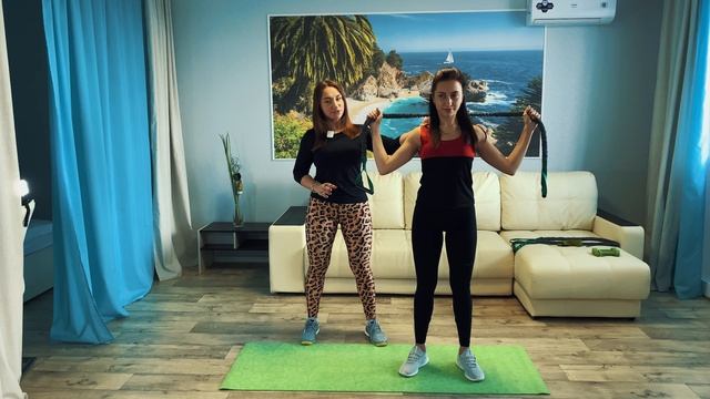 Тяга широким хватом за голову эспандер смотреть онлайн