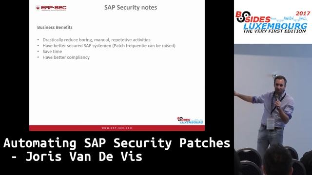 T1/5 - Automating SAP Security patches by Joris van de Vis (@jvis) смотреть онлайн