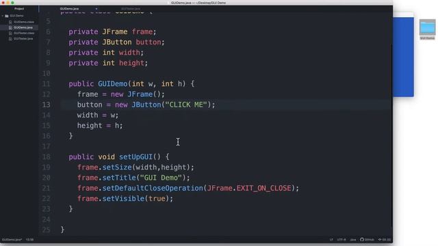 Part 2 | Java GUI Tutorial | How to add a button (JButton) смотреть онлайн