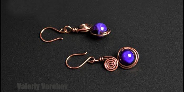 Сережки из проволоки Мастер класс для начинающих смотреть онлайн