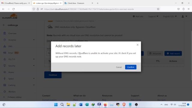 HOW TO LINK YOUR FREENOM DOMAIN TO CLOUDFLARE TUTORIAL 3 смотреть онлайн