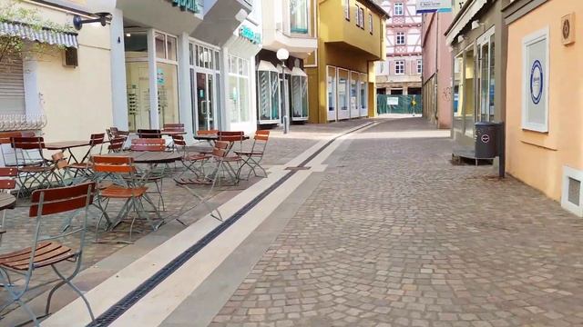 Aalen, Deutschland/4K/June 2022/Germany/Walking In The Centre Of The City
