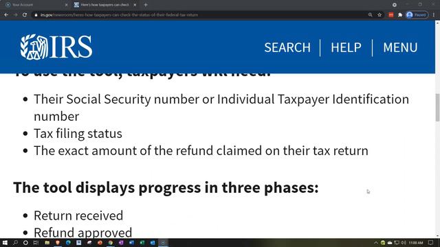 IRS Tax Tip - Here’s how taxpayers can check the status of their federal tax return смотреть онлайн
