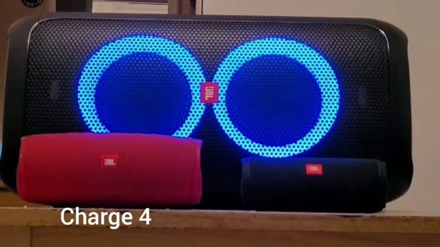 JBL Flip 4 vs JBL Charge 4 vs JBL Partybox 100 (bassboost) смотреть онлайн
