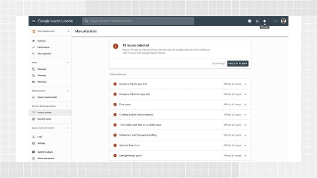 Manual Actions report in Search Console - Google Search Console Training смотреть онлайн